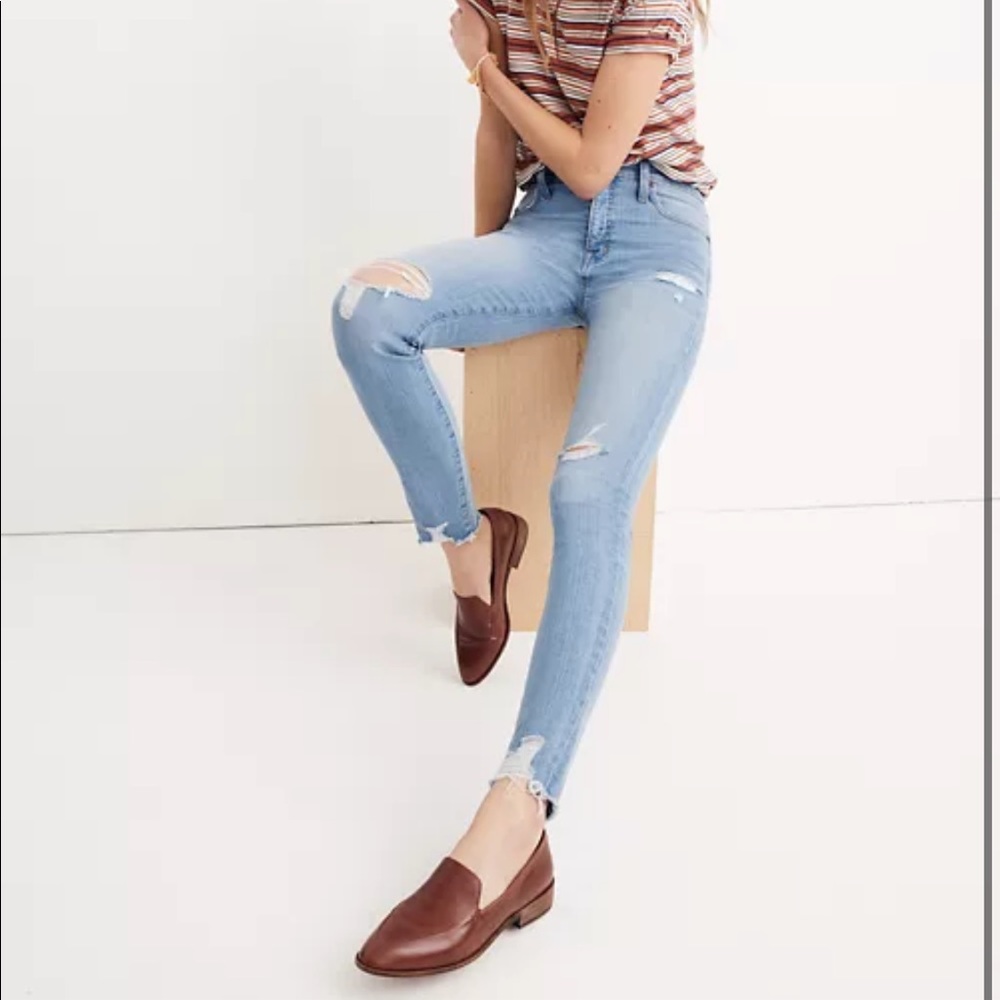 Madewell 9” High Rise Skinny Jeans in Ontario Wash